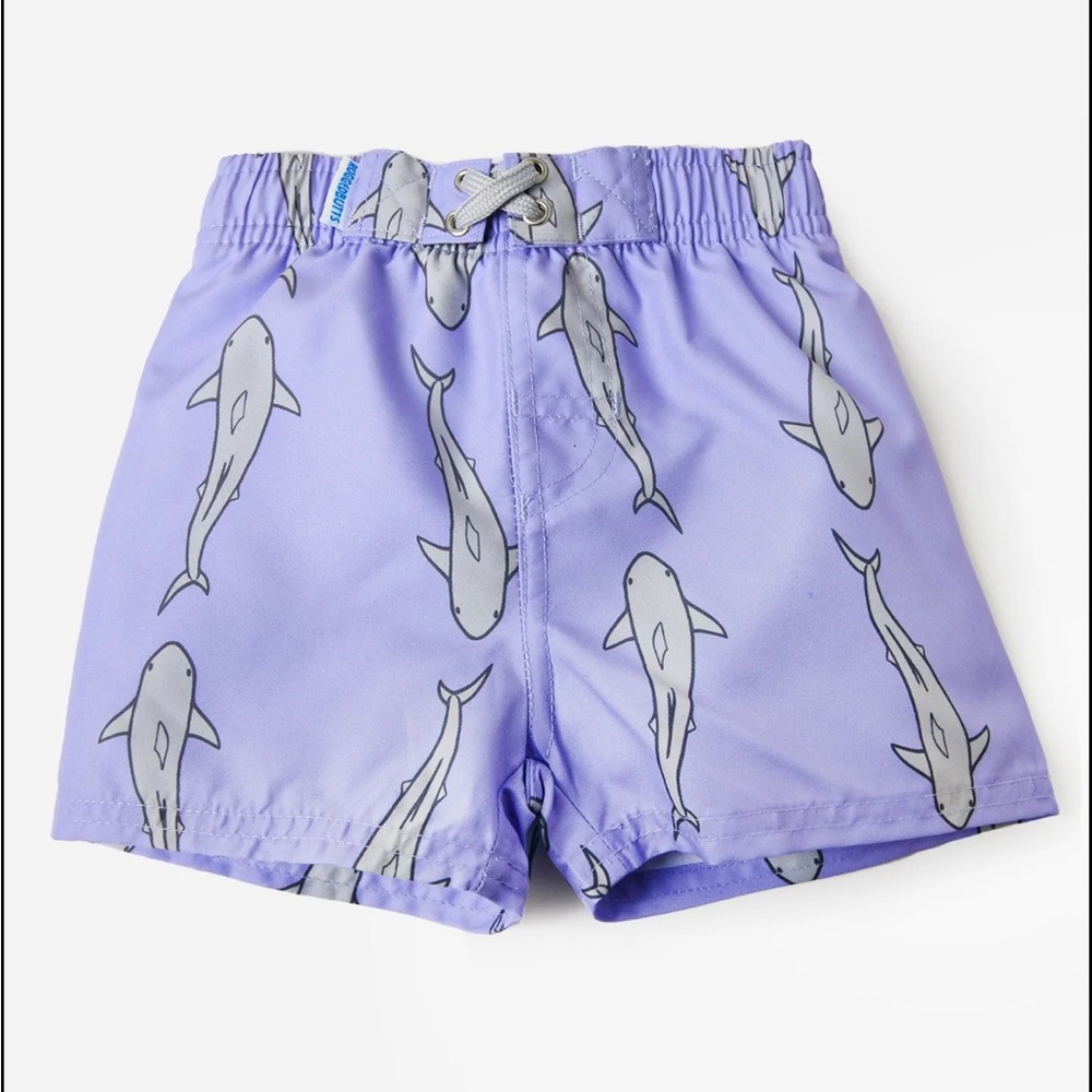 BOYS' JAWSOME GRAY SWIM TRUNK
